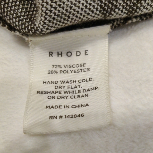 RHODE Black & White Geometric Midi Skirt - Picture 5 of 13